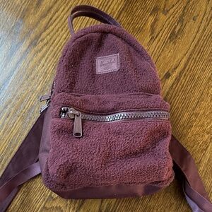 Herschel Nova Mini Sherpa Fleece Backpack NWOT
